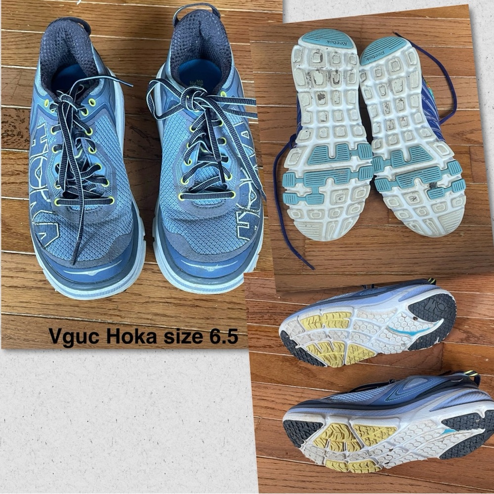 Hoka One One Blue and Gray Women's Sneakers - Picture 3 of 3